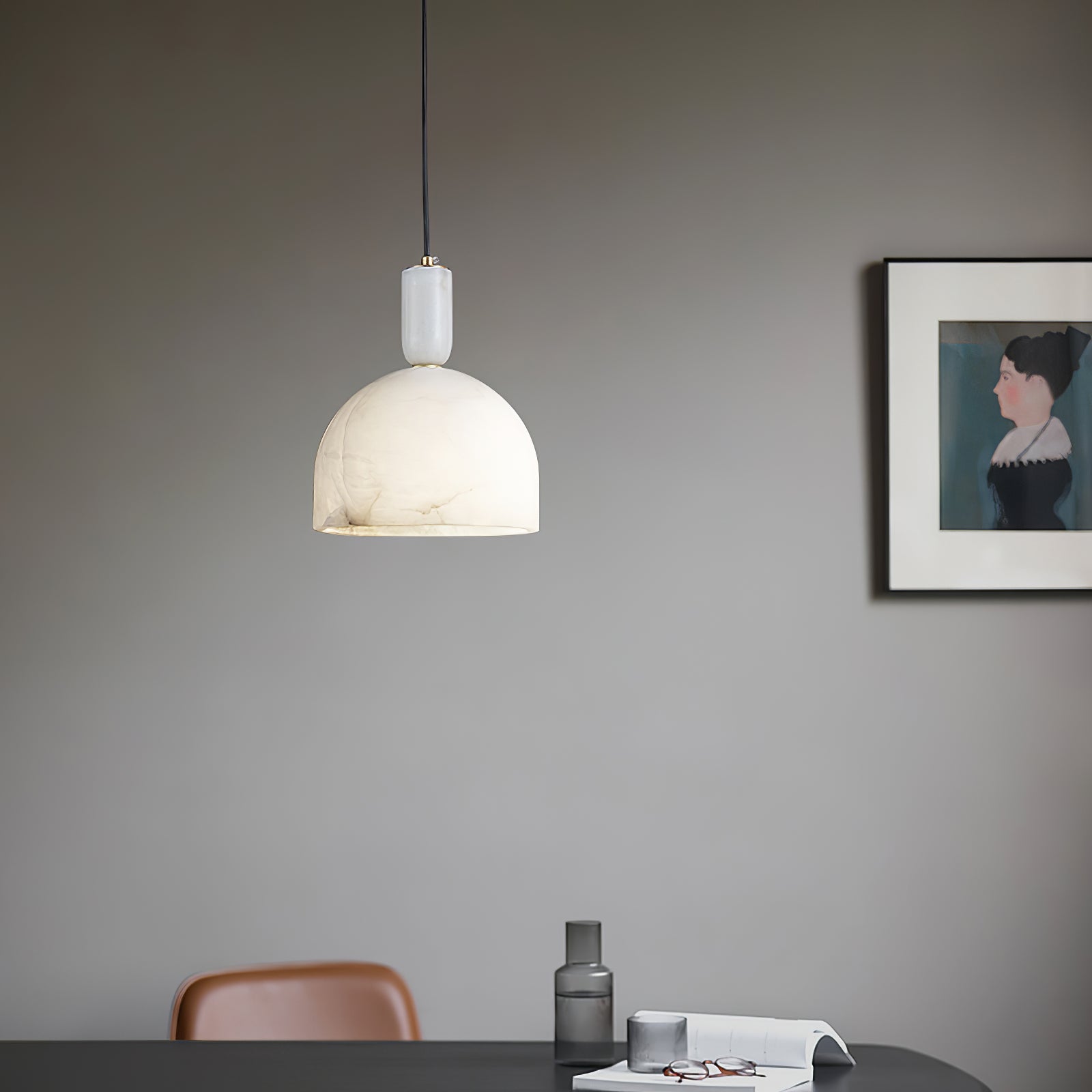 Culiror Minimalist Alabaster Pendant Light - Neutralighting