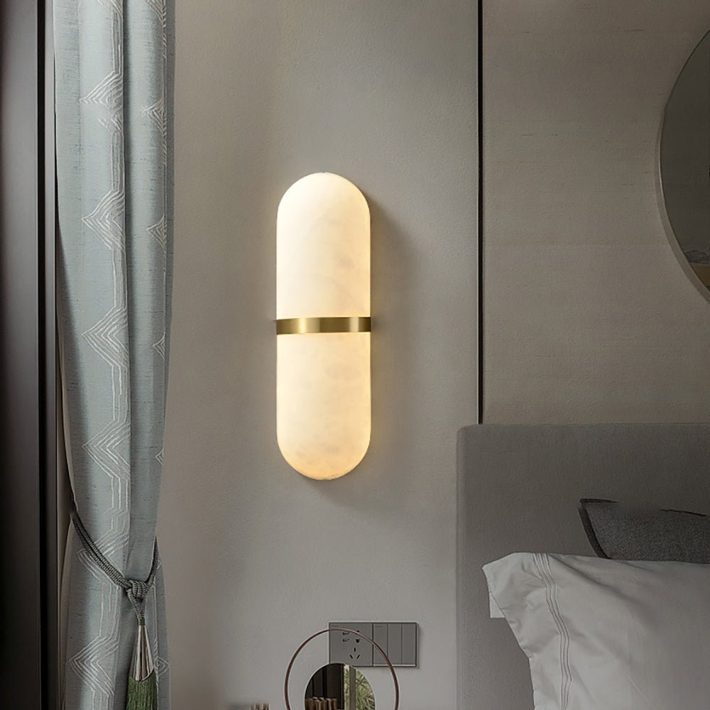 Ostruvyd Luxury Pill Alabaster Wall Lamp - Letslighting