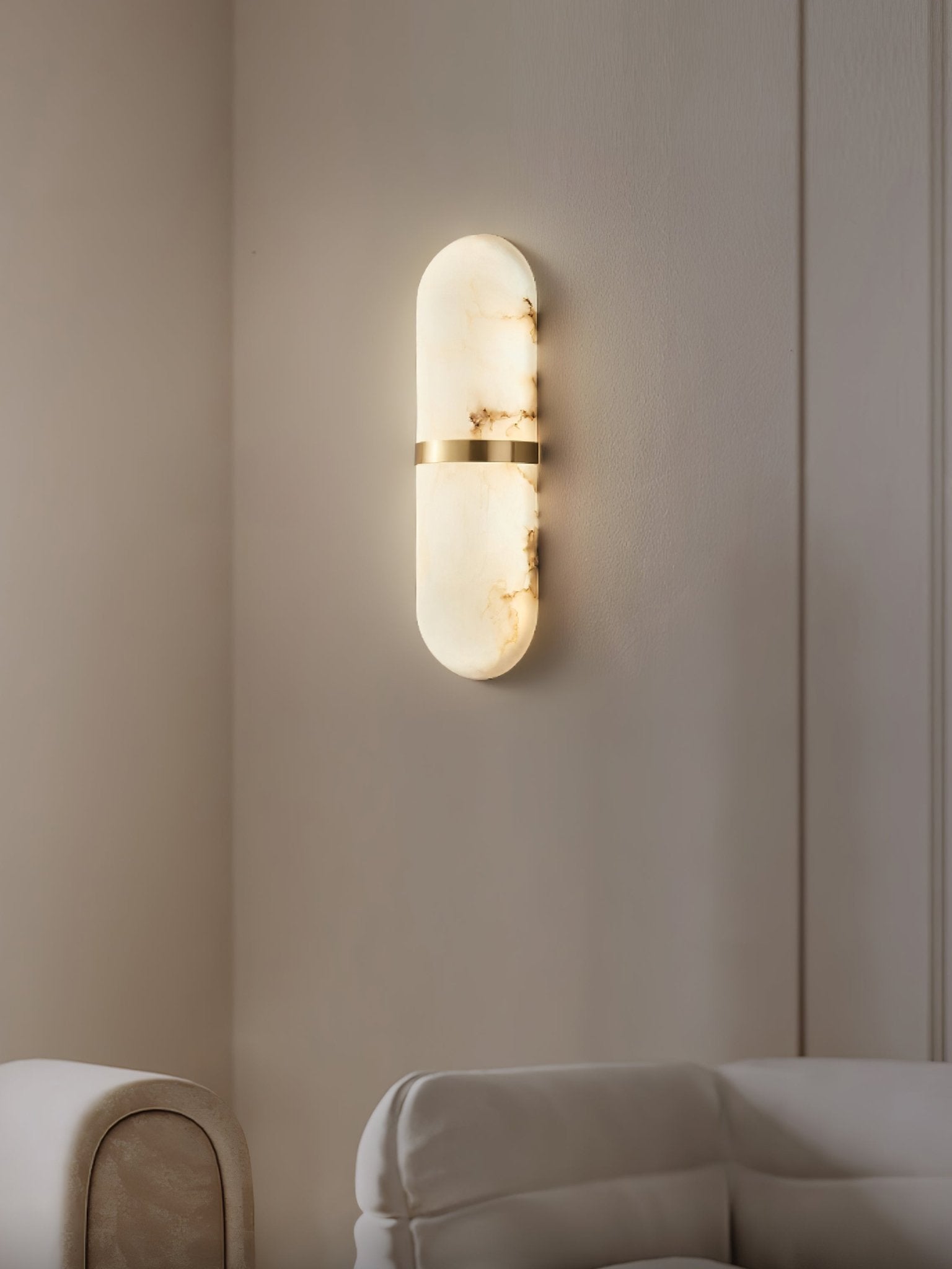 Ostruvyd Luxury Pill Alabaster Wall Lamp - Letslighting