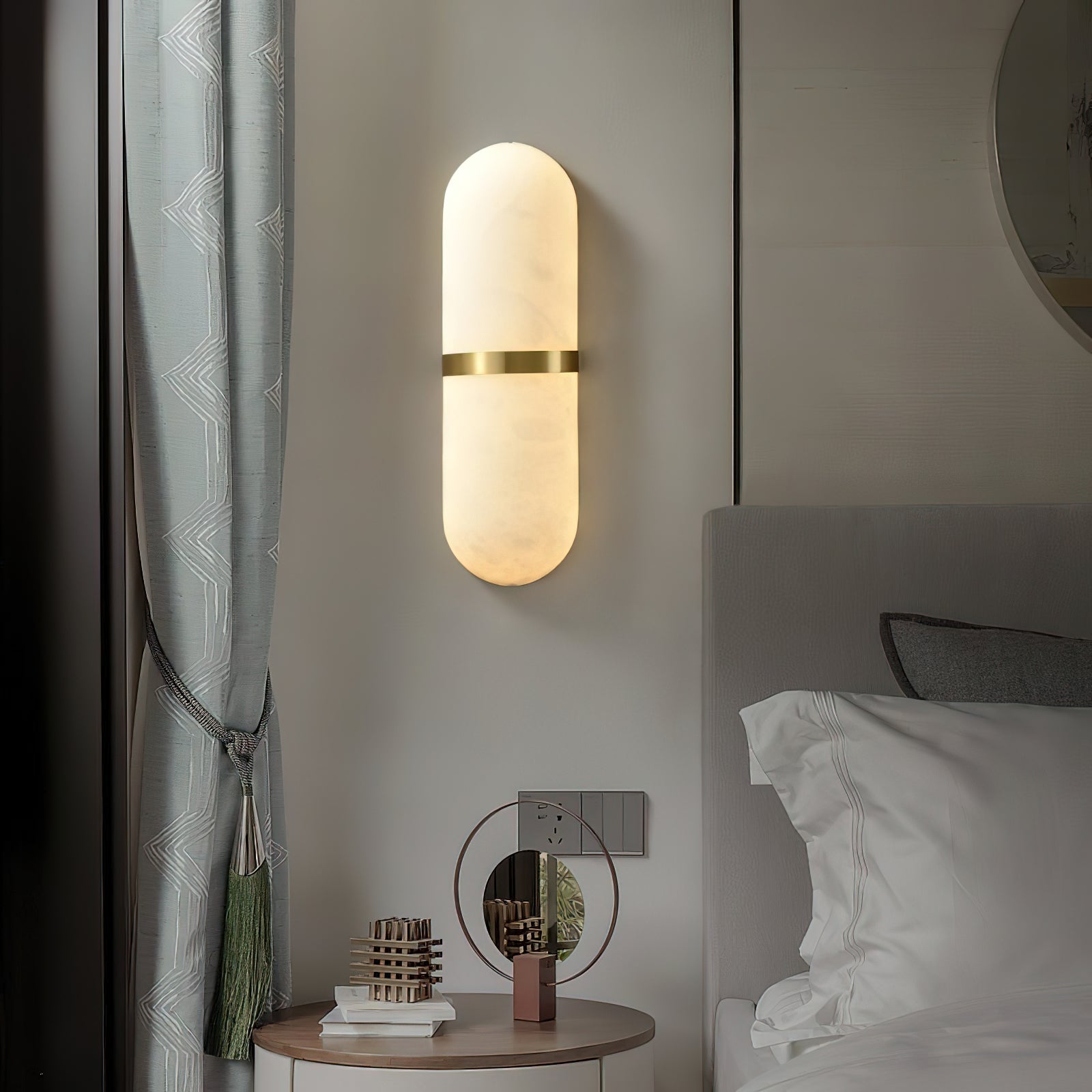 Ostruvyd Luxury Pill Alabaster Wall Lamp - Letslighting