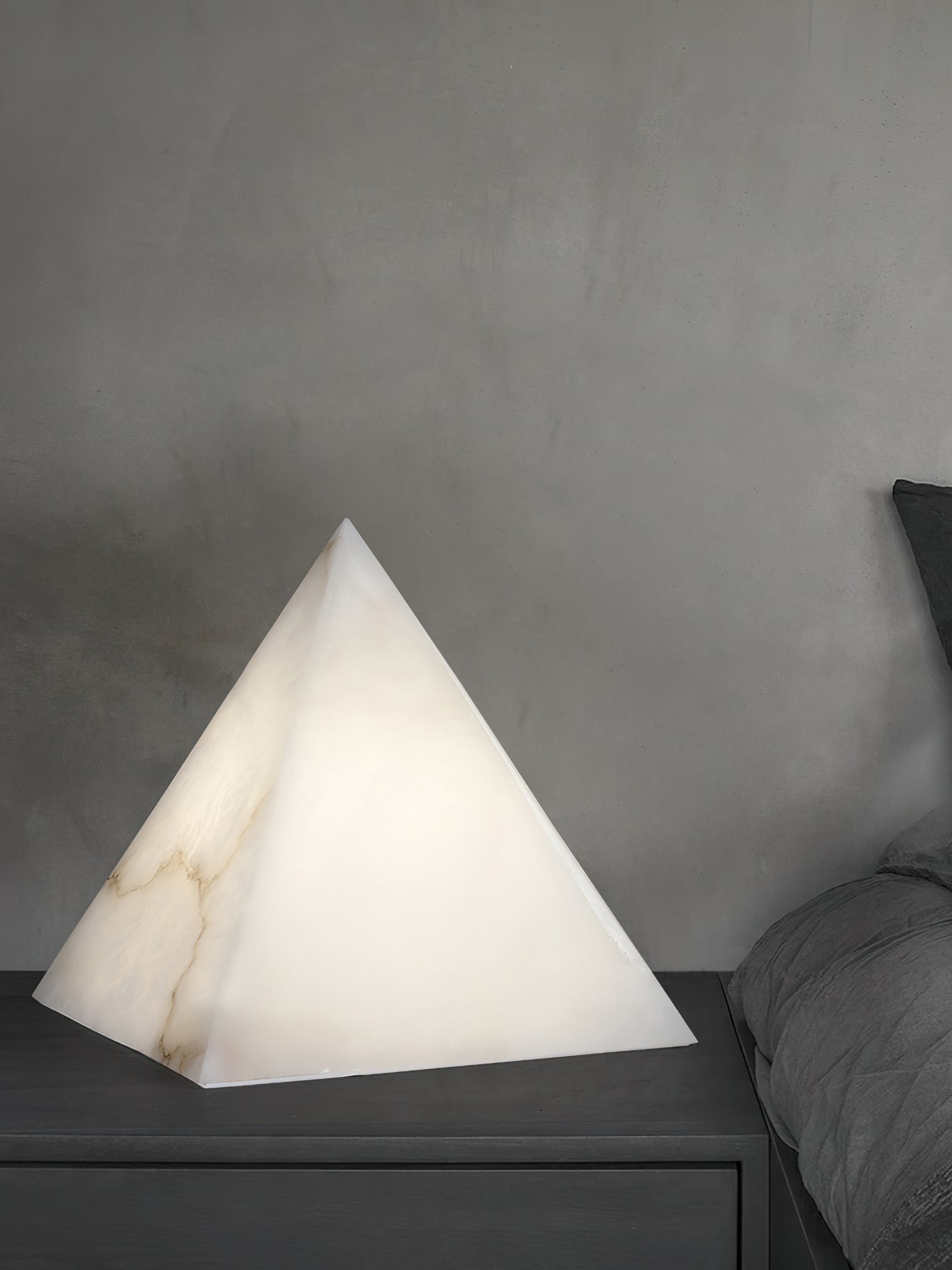 Alabaster Pyramid Table Lamp - Letslighting