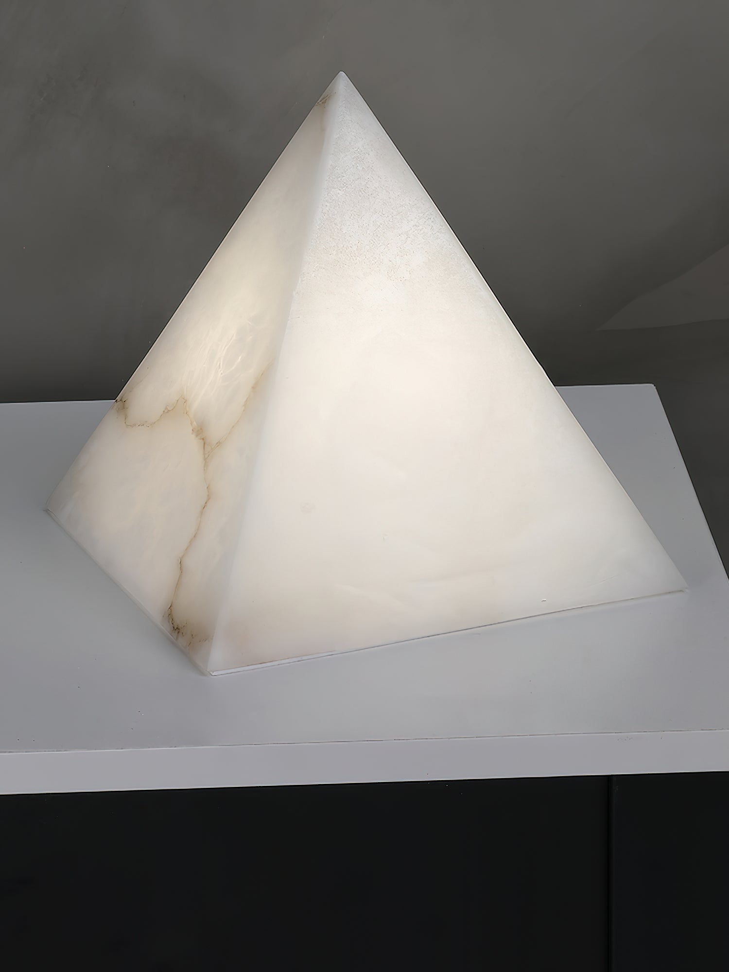 Alabaster Pyramid Table Lamp - Letslighting