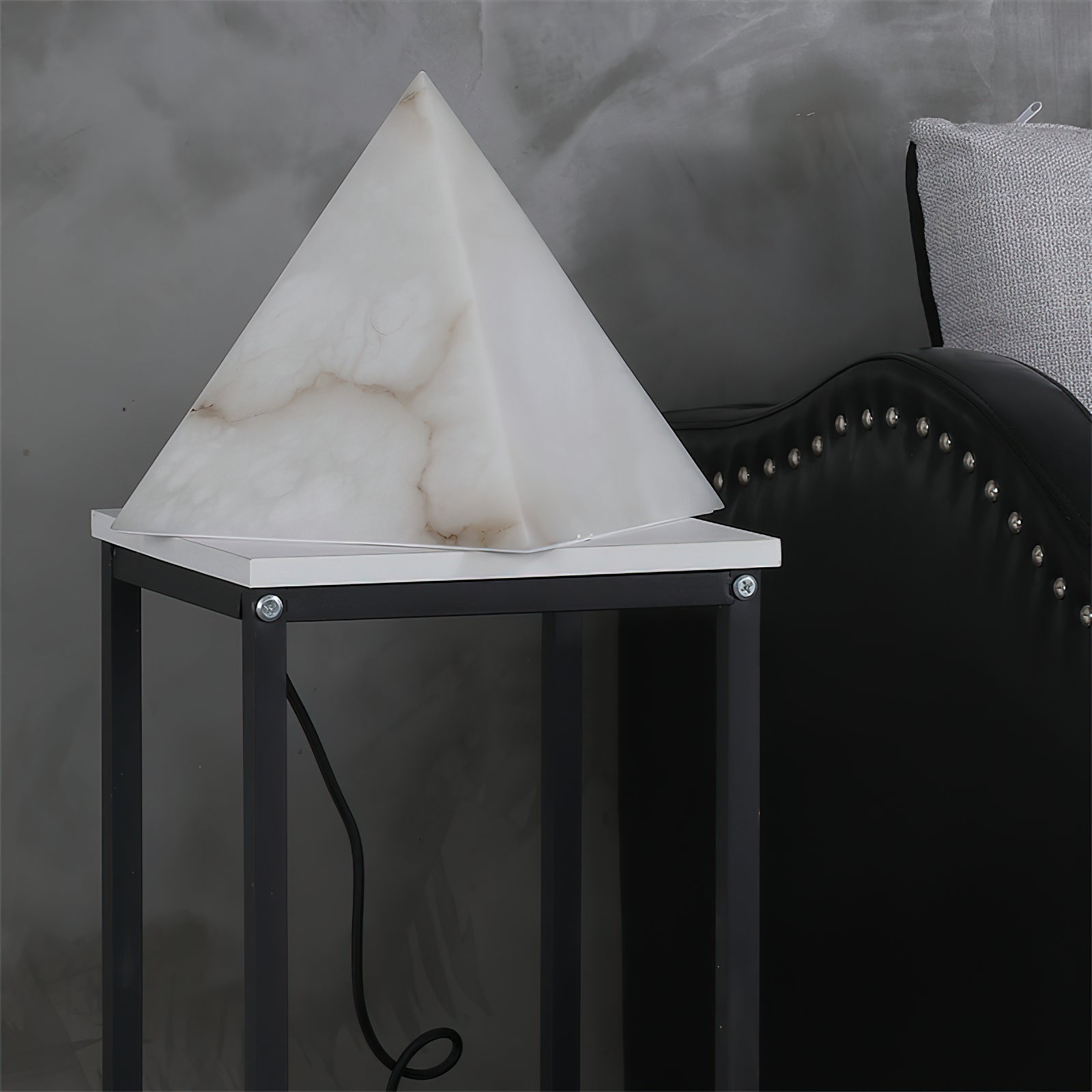 Alabaster Pyramid Table Lamp - Letslighting