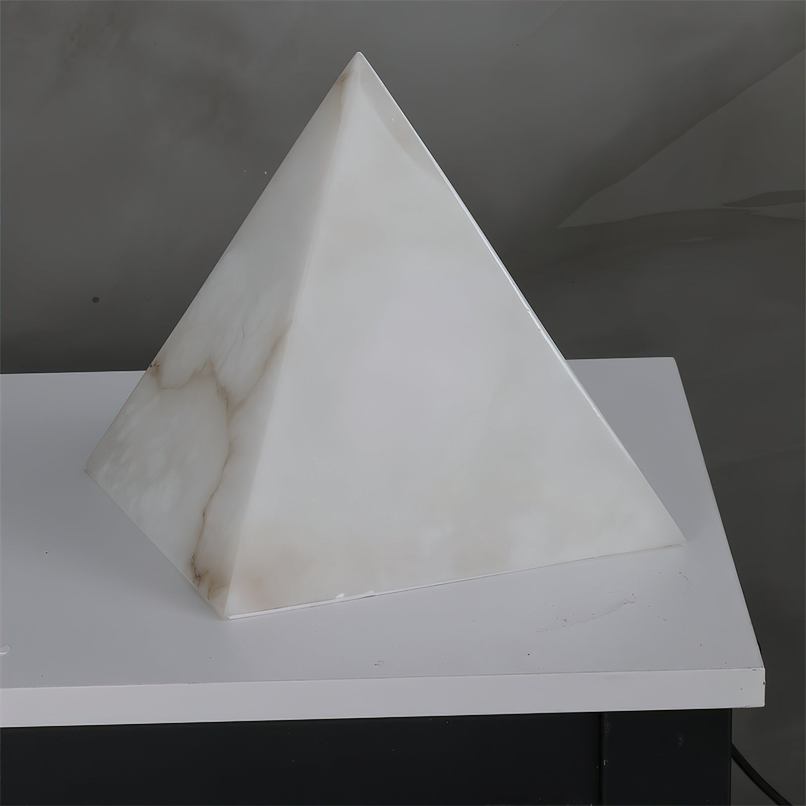 Alabaster Pyramid Table Lamp - Letslighting