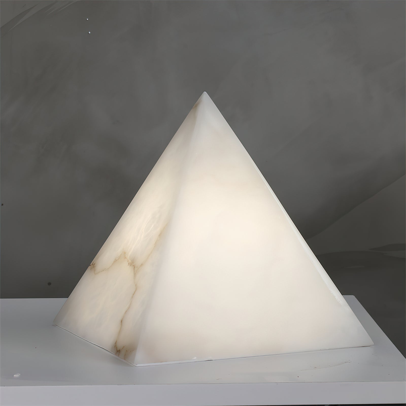 Alabaster Pyramid Table Lamp - Letslighting