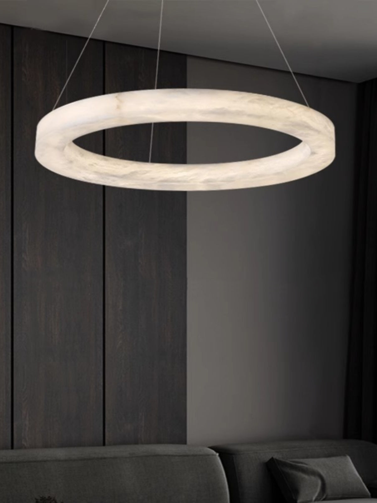 Plotuvyn Postmodern Luxury Ring Alabaster Chandelier - Letslighting