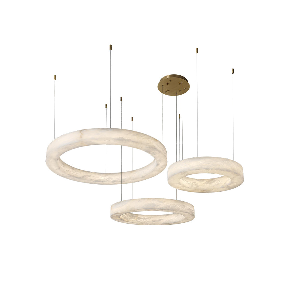 Plotuvyn Postmodern Luxury Ring Alabaster Chandelier - Letslighting