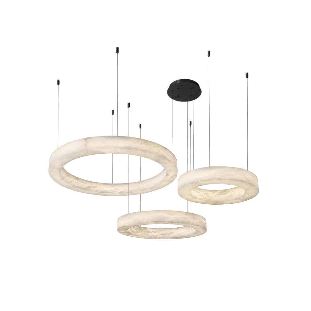 Plotuvyn Postmodern Luxury Ring Alabaster Chandelier - Letslighting