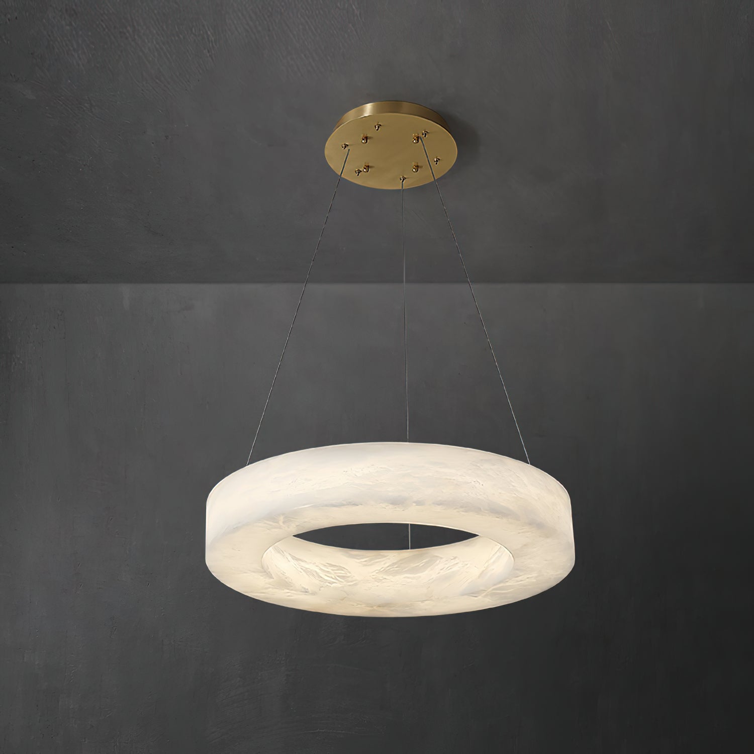 Plotuvyn Postmodern Luxury Ring Alabaster Chandelier - Letslighting