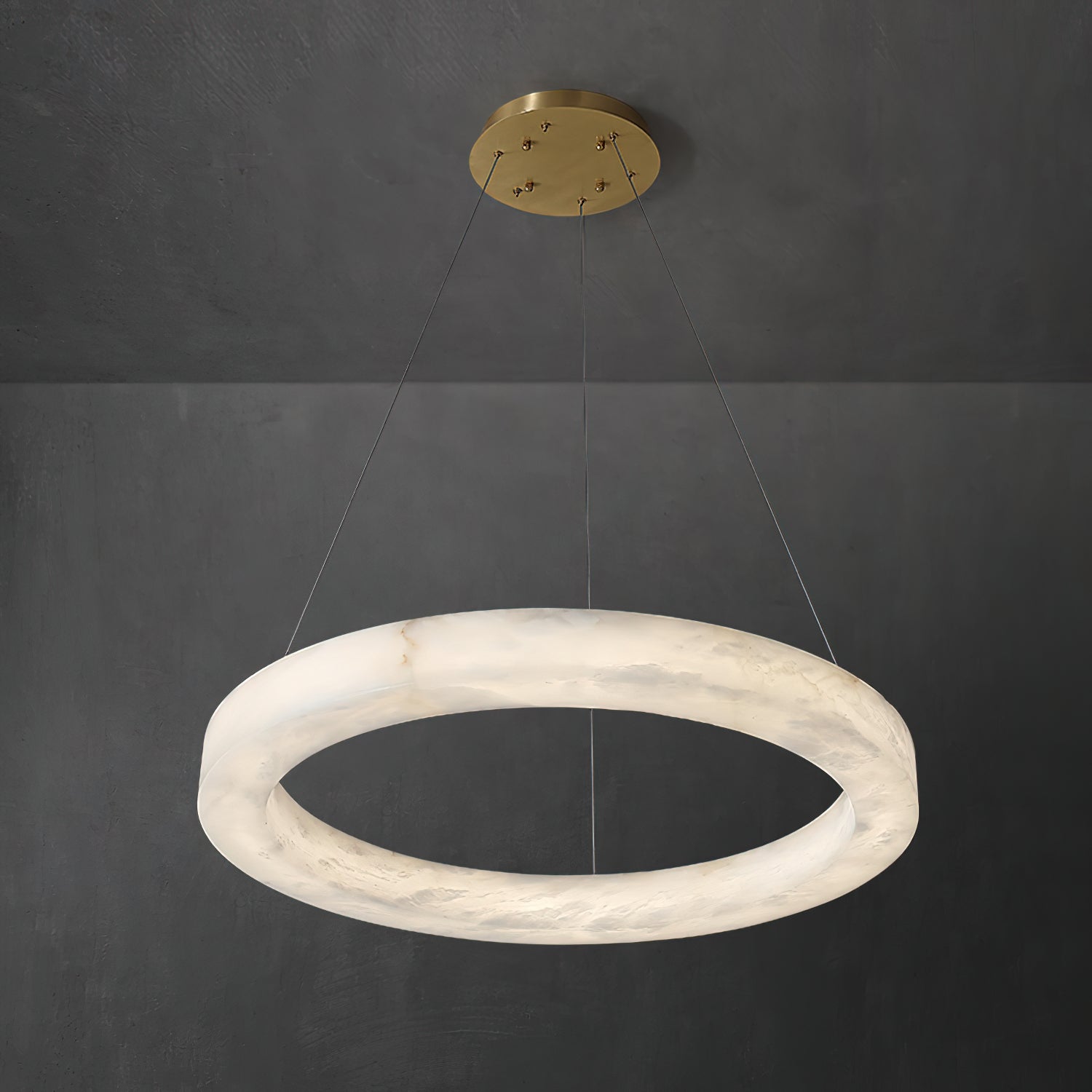 Plotuvyn Postmodern Luxury Ring Alabaster Chandelier - Letslighting