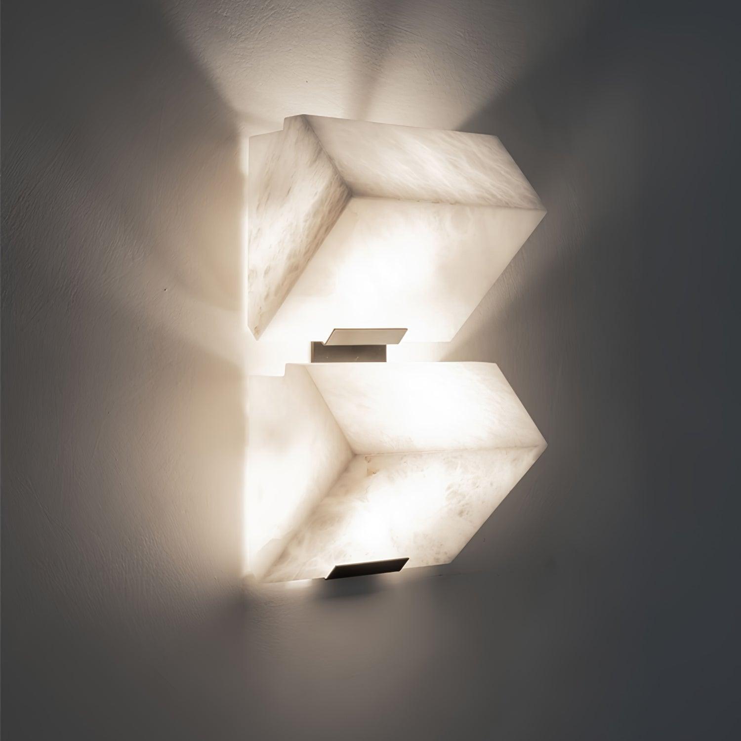 Qvistuvyn Staircase Metal Alabaster Wall Lamp - Letslighting