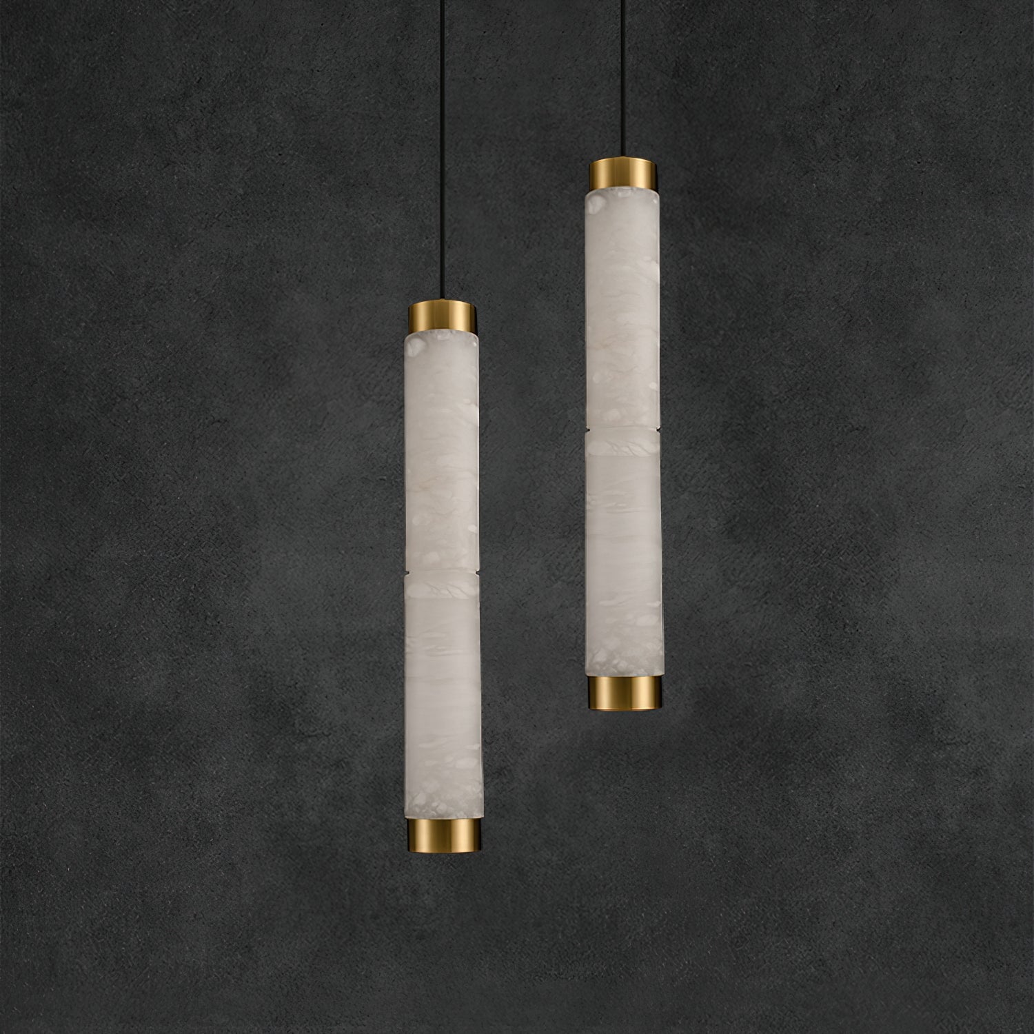 Plotuvyi Modern Strip Alabaster Pendant Light - Letslighting