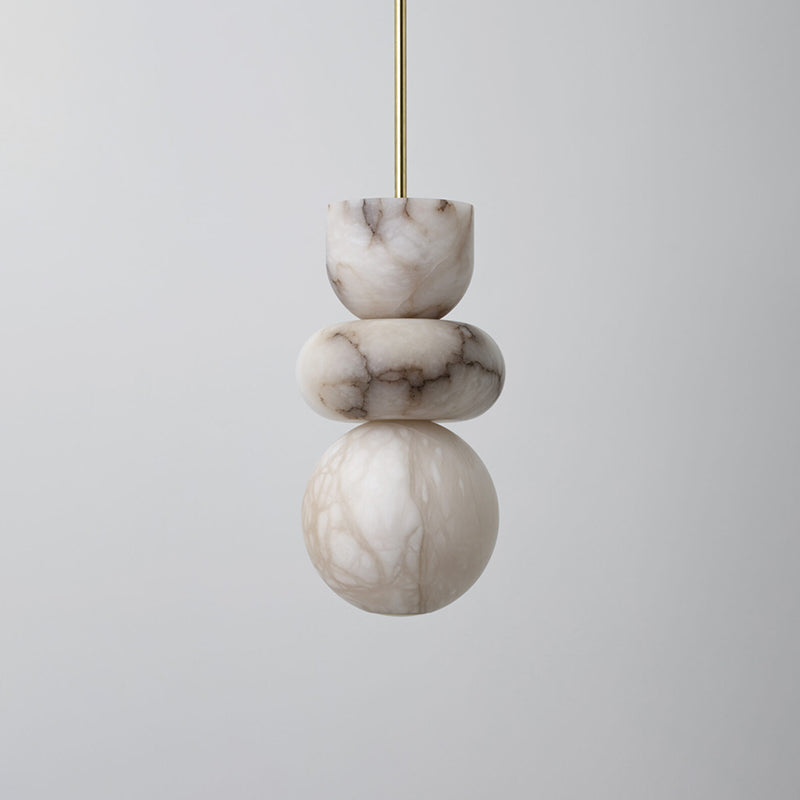 Rauduvyn Modern Totem Alabaster Pendant Lamp - Letslighting