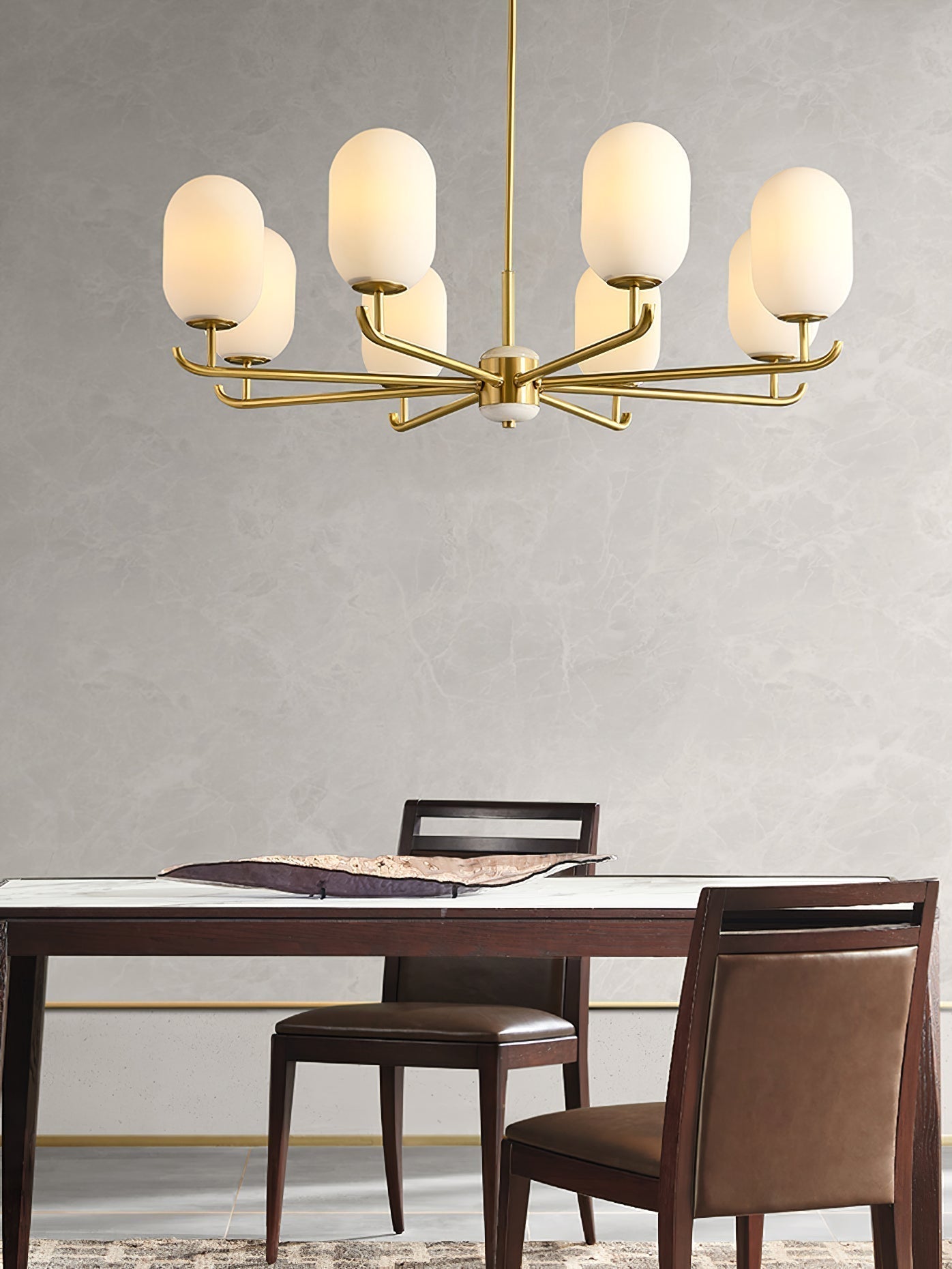 Sifuvyn Moderner Geometrischer Glas Kronleuchter-Letslighting