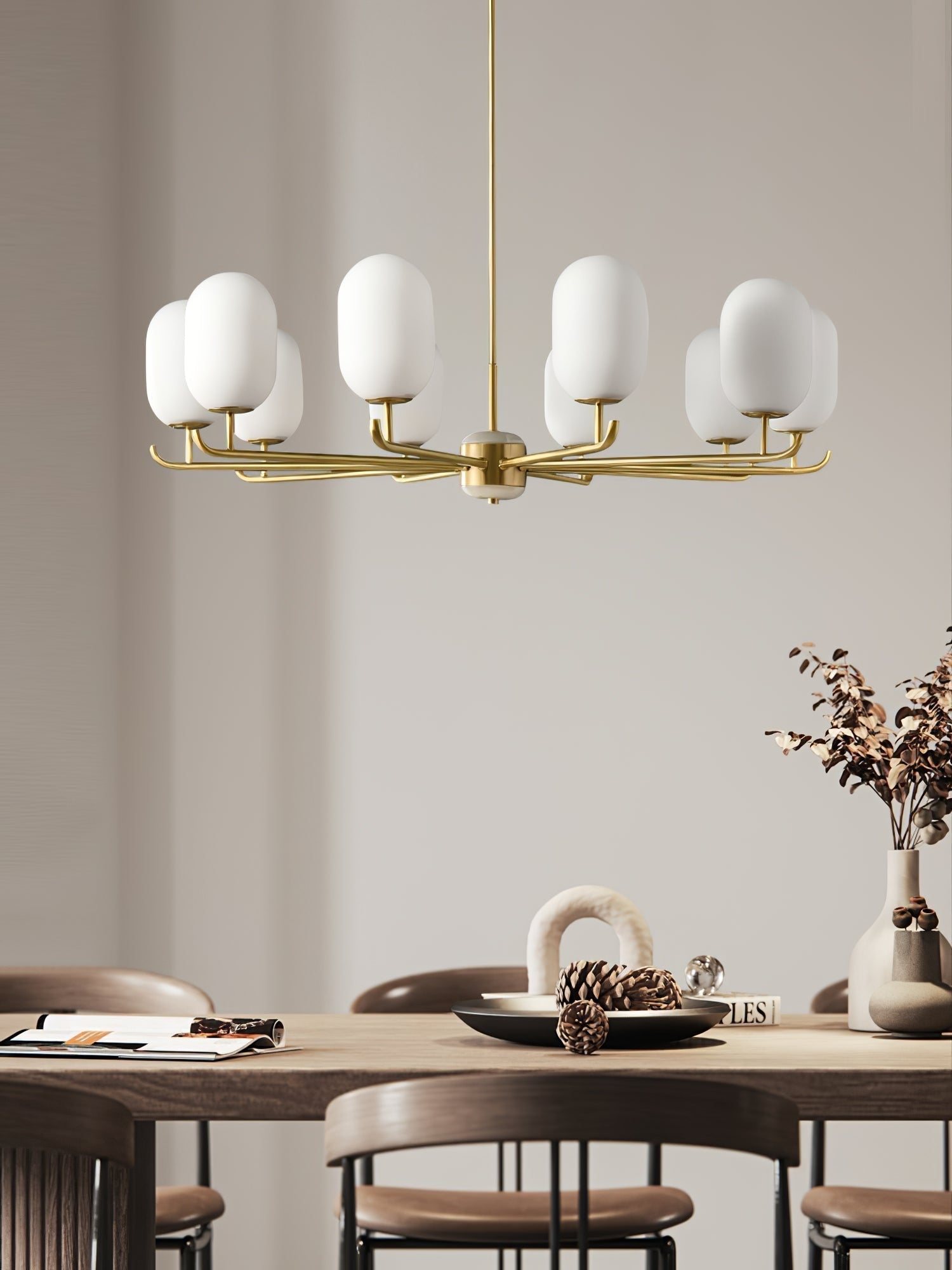 Sifuvyn Moderner Geometrischer Glas Kronleuchter-Letslighting