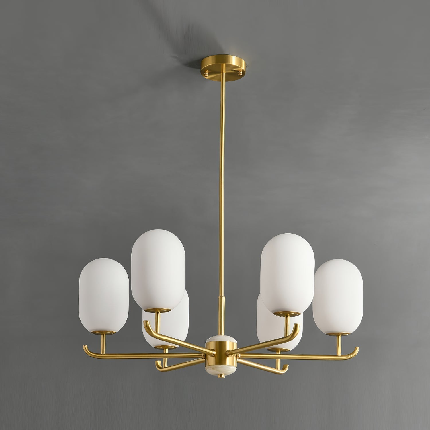 Sifuvyn Moderner Geometrischer Glas Kronleuchter-Letslighting