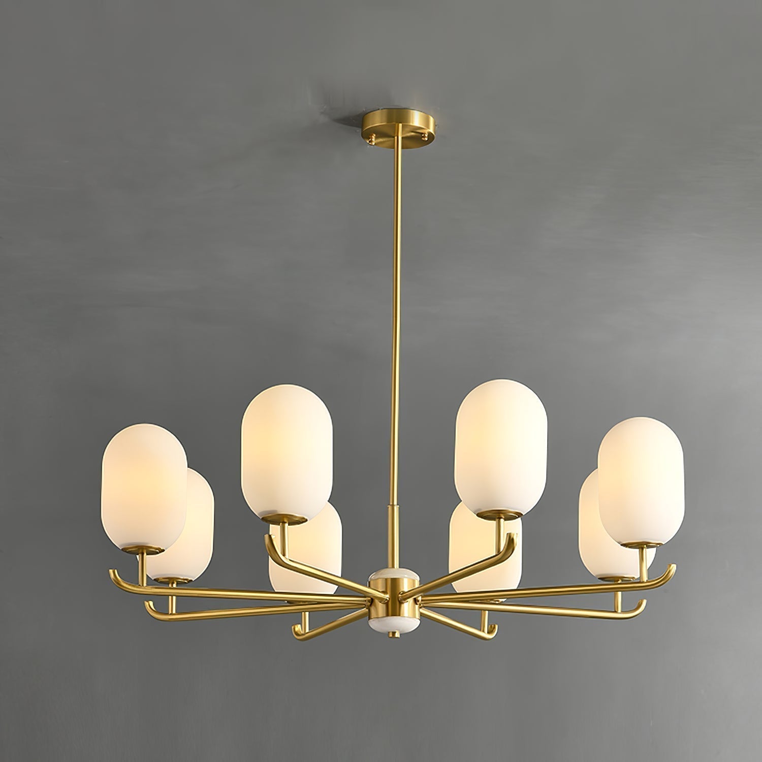 Sifuvyn Moderner Geometrischer Glas Kronleuchter-Letslighting