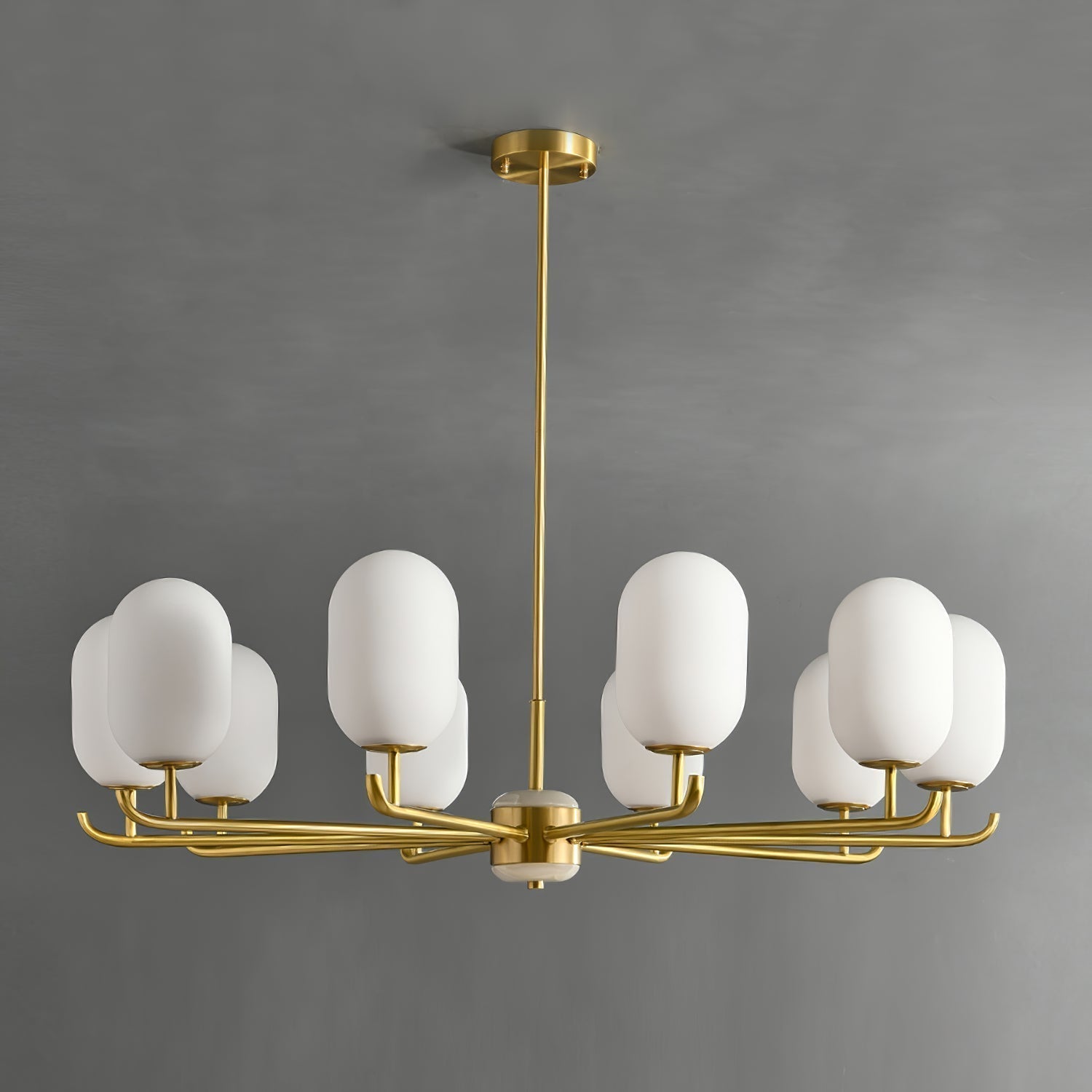Sifuvyn Moderner Geometrischer Glas Kronleuchter-Letslighting