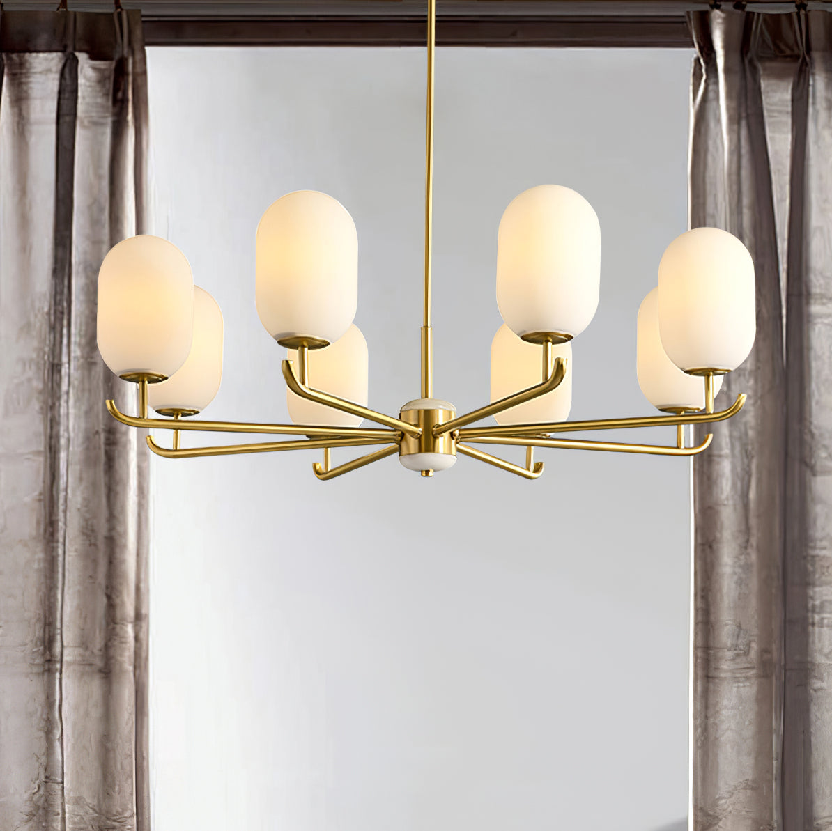 Sifuvyn Modern Geometric Glass Chandelier - Letslighting