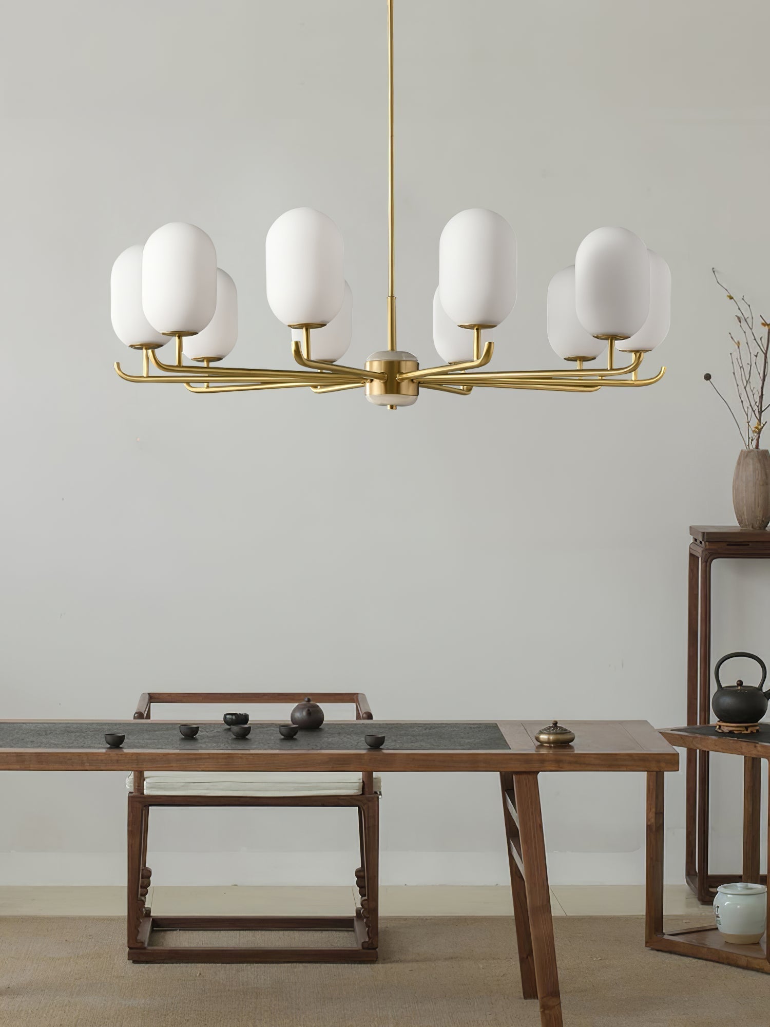 Sifuvyn Moderner Geometrischer Glas Kronleuchter-Letslighting