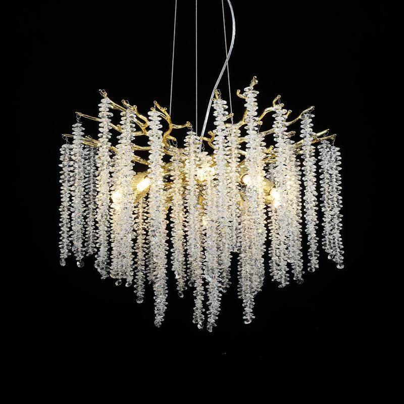 Lustra Kronleuchter Gold Kristall Zweig Elegant-Letslighting