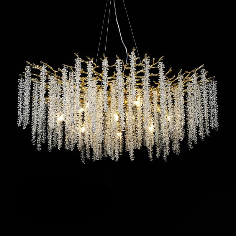 Lustra Kronleuchter Gold Kristall Zweig Elegant-Letslighting