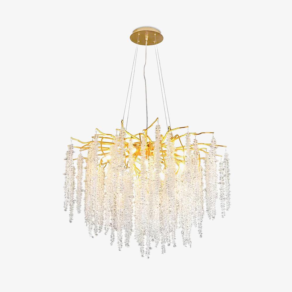 Lustra Kronleuchter Gold Kristall Zweig Elegant-Letslighting