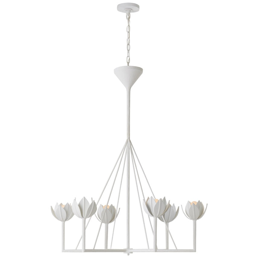 Alberto Modern Minimalist Floral Brass Chandelier - Letslighting