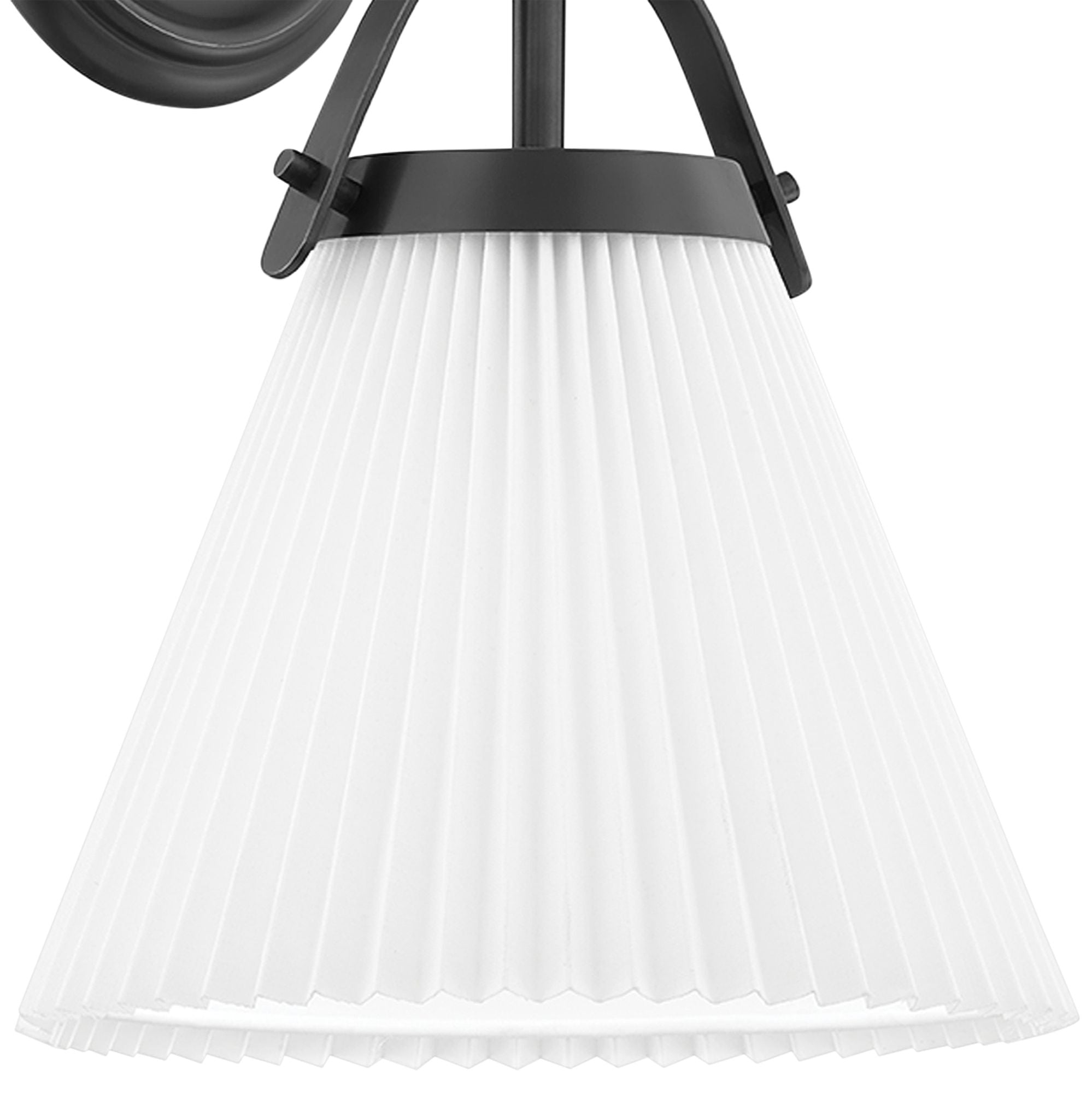 Pure Elegante Falten Messing Stoff Wandleuchte-Letslighting