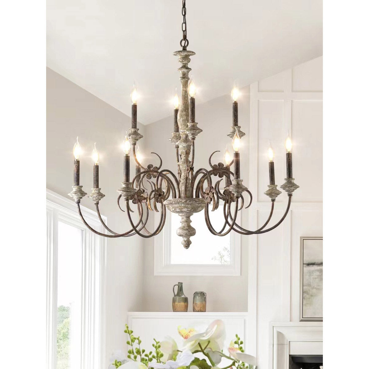 Waegnuvyn Traditioneller Vintage-Kerzenleuchter-Letslighting