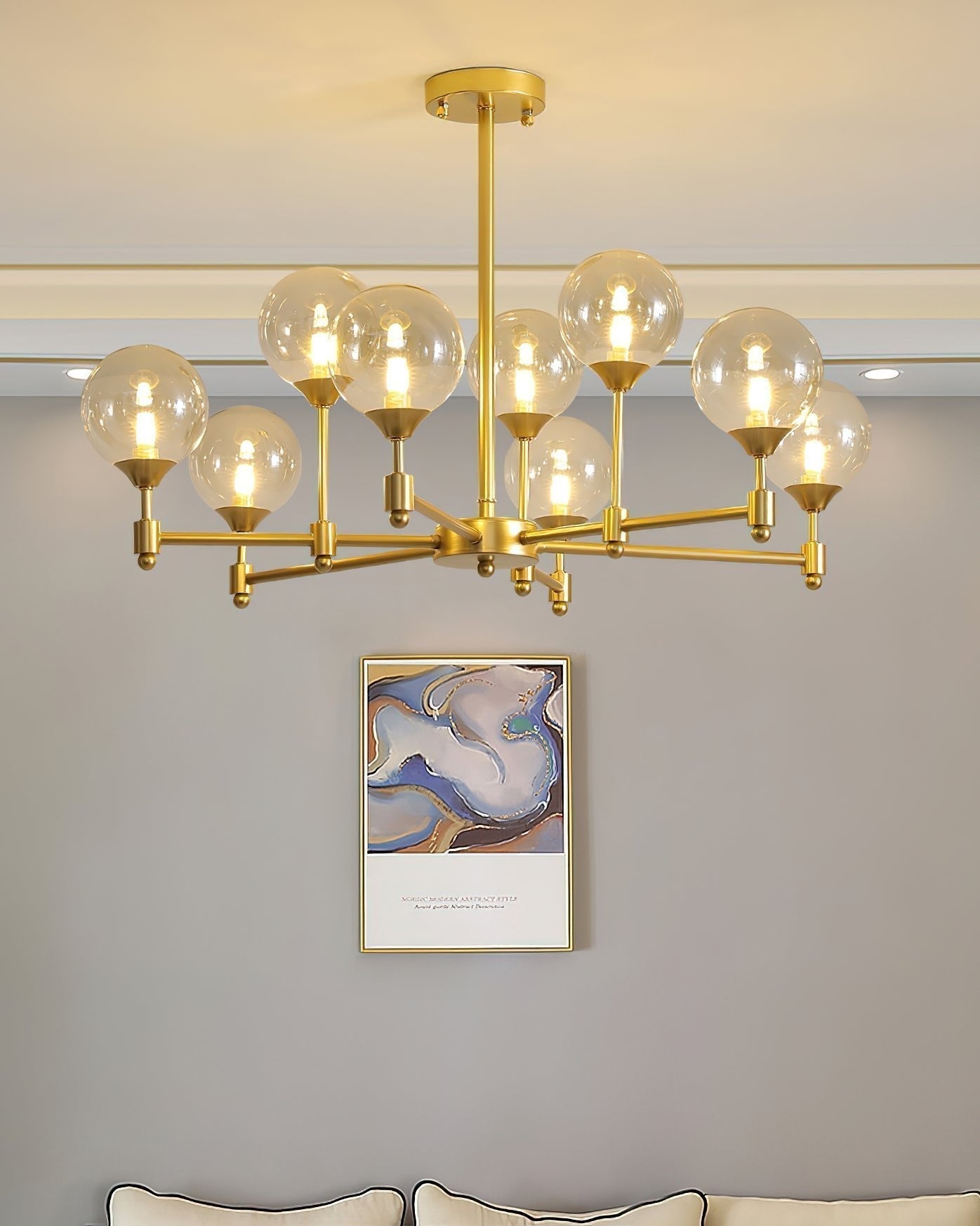 Solara Elegant Glas Kronleuchter-Letslighting