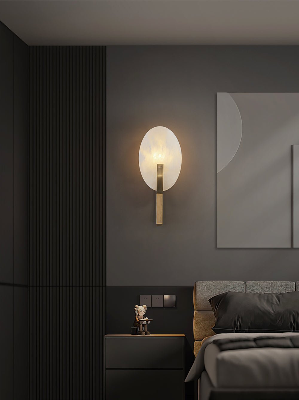Selene Modern Alabaster Wall Lamp - Neutralighting