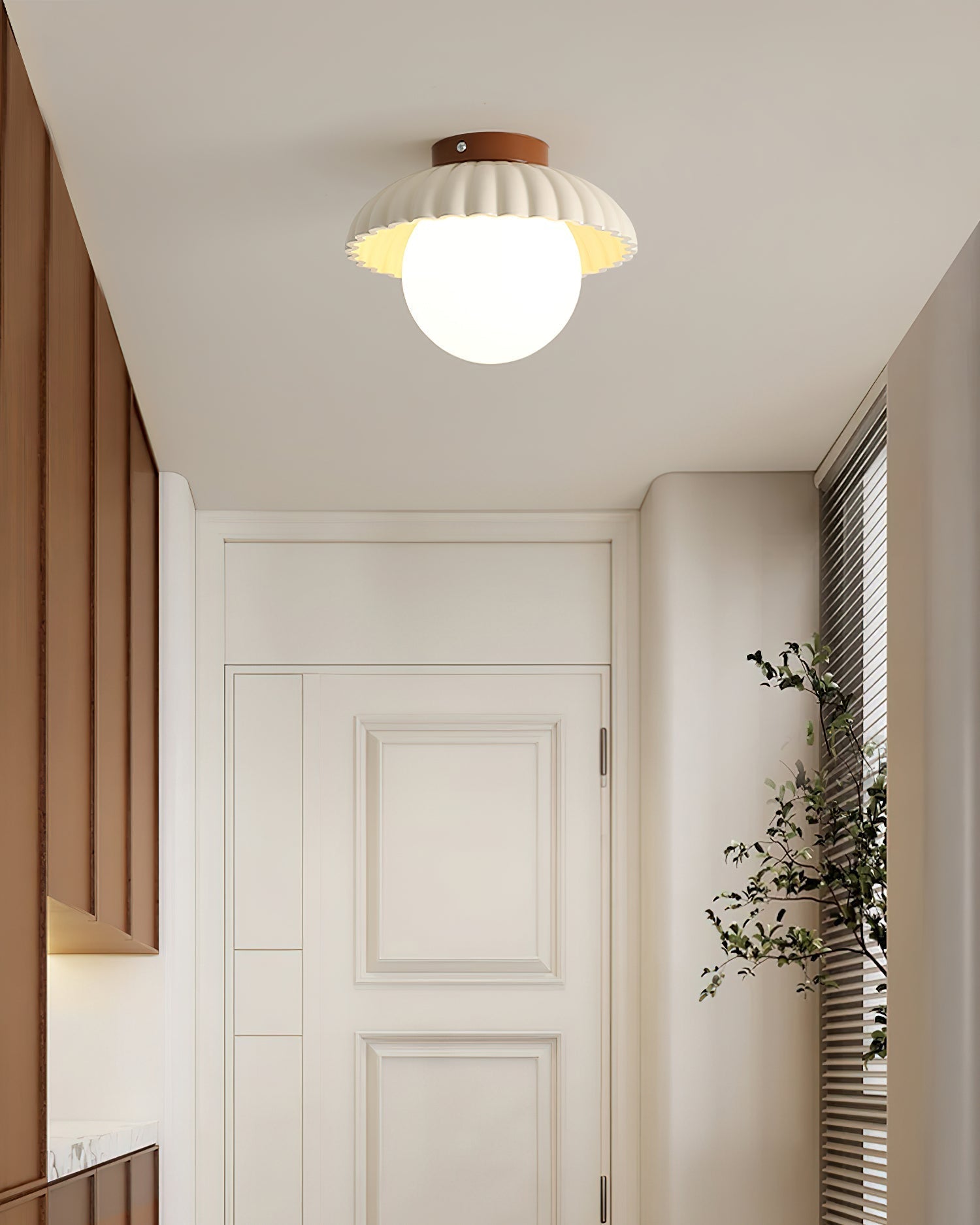 Scallop Glow Flush Mount Ceiling Light - Letslighting
