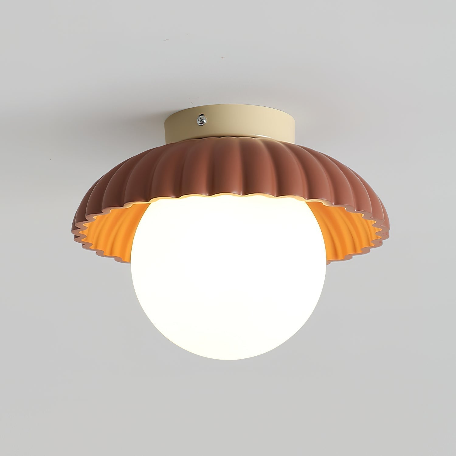 Scallop Glow Flush Mount Ceiling Light - Letslighting