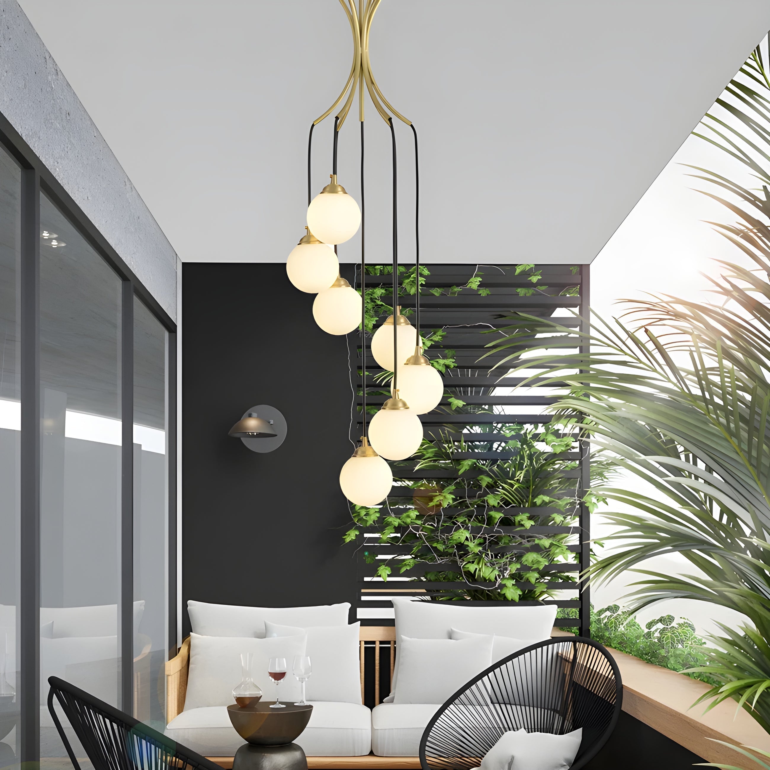 Zoe Kugeltropfen-Glaskronleuchter-Letslighting