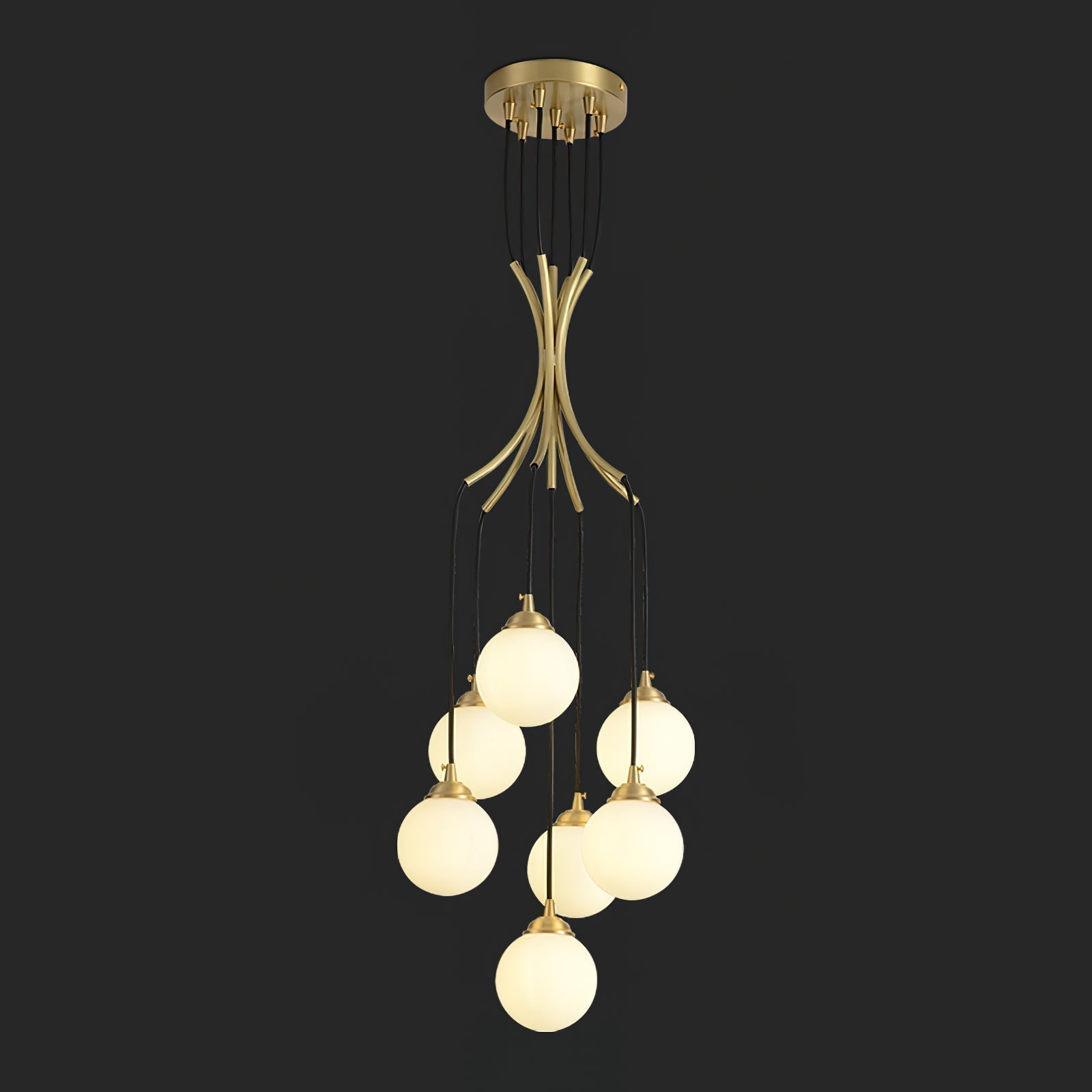 Zoe Kugeltropfen-Glaskronleuchter-Letslighting