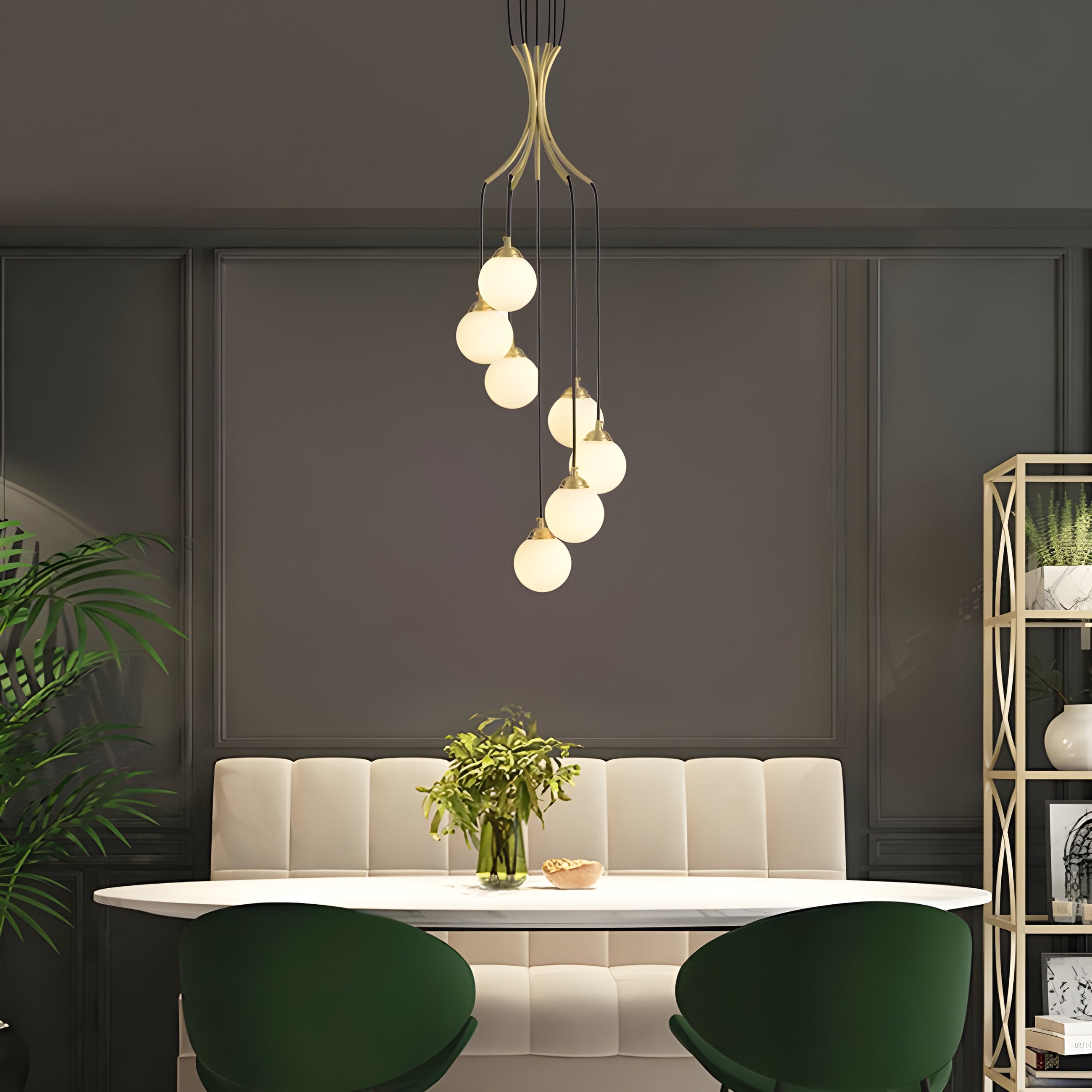Zoe Kugeltropfen-Glaskronleuchter-Letslighting
