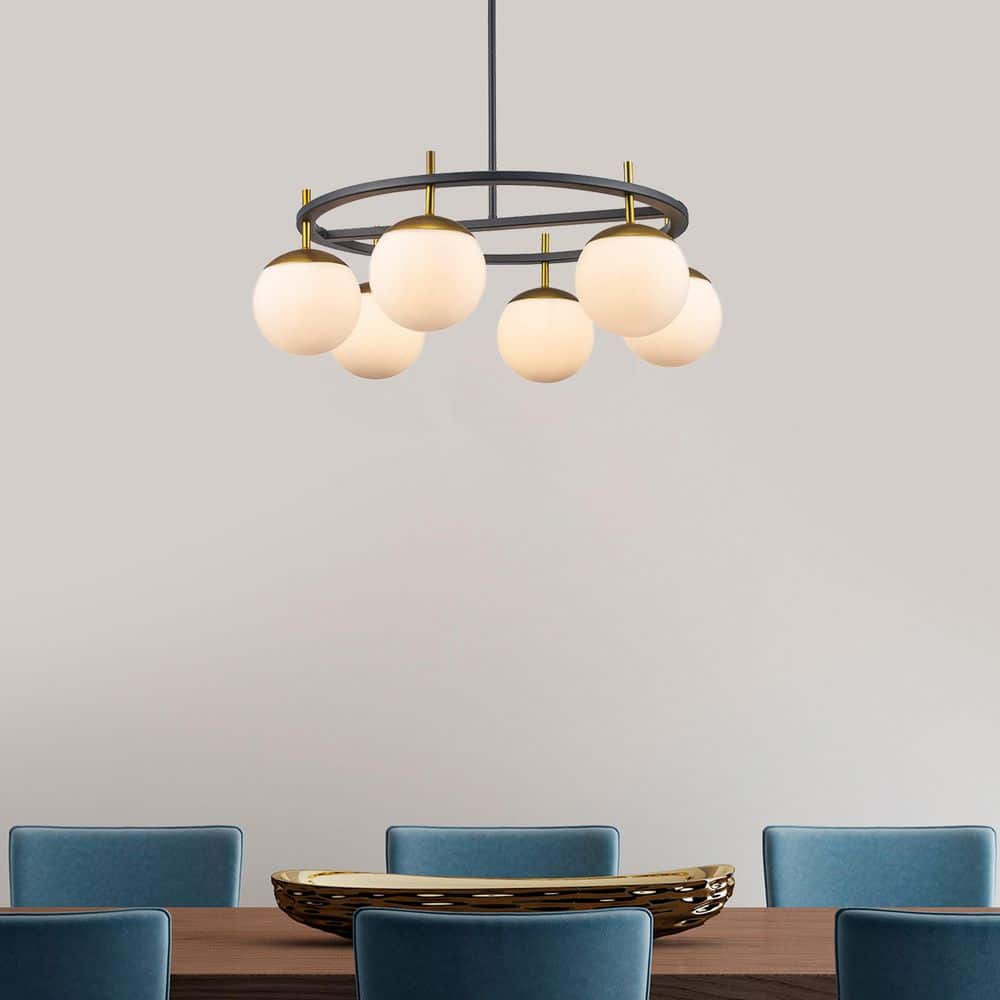 Ornuvyn Moderner Glas-Kronleuchter-Letslighting
