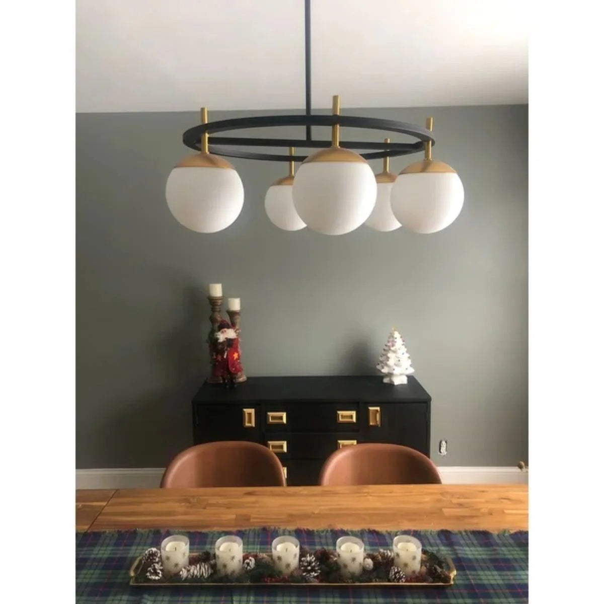 Ornuvyn Moderner Glas-Kronleuchter-Letslighting