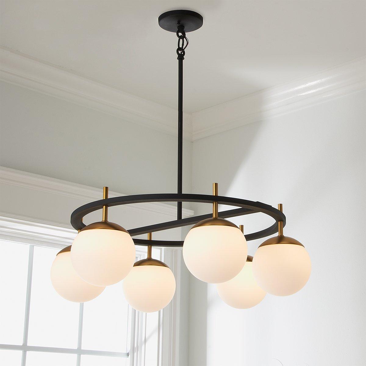 Ornuvyn Moderner Glas-Kronleuchter-Letslighting