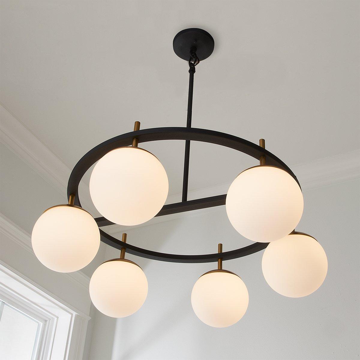 Ornuvyn Moderner Glas-Kronleuchter-Letslighting