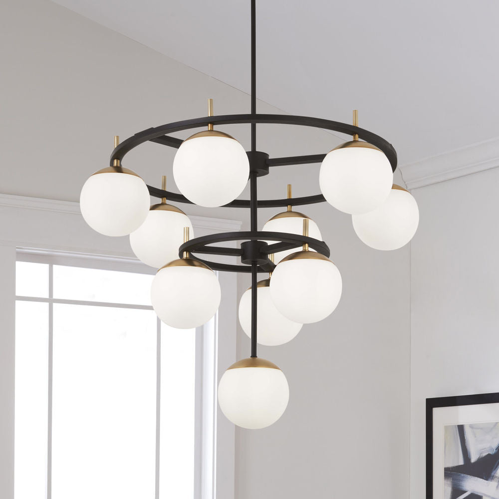 Ornuvyn Moderner Glas-Kronleuchter-Letslighting