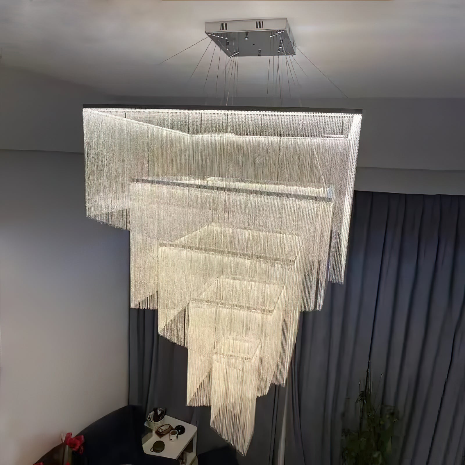 Caeluvyn Postmoderner Ketten Quasten Kronleuchter-Letslighting