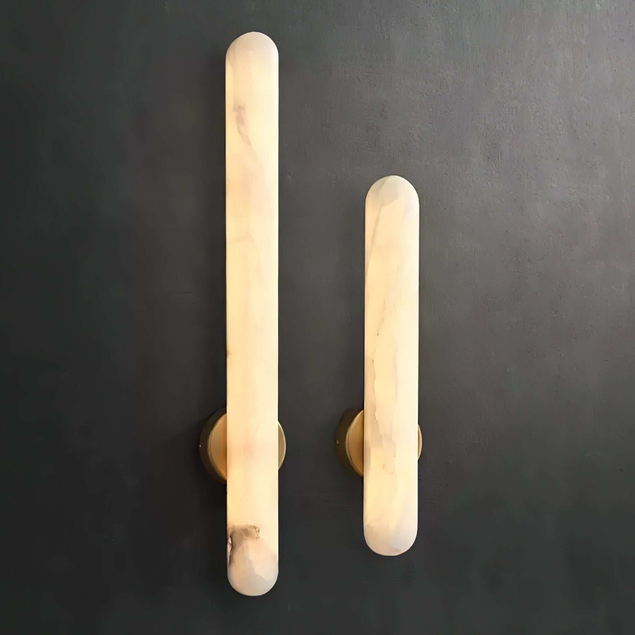 Elvenira Cylindrical Alabaster Wall Light - Neutralighting