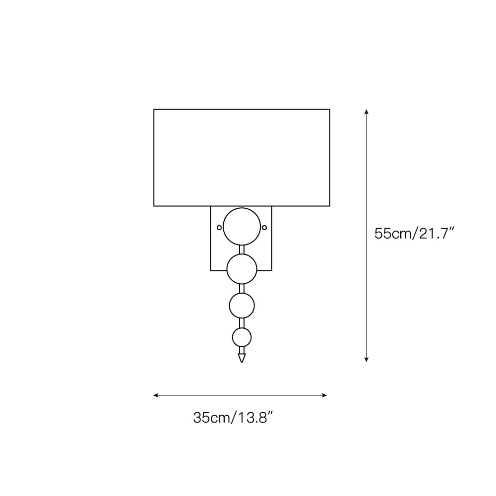 Eirikuvyn Stoff Premium Modern Wandleuchte-Letslighting