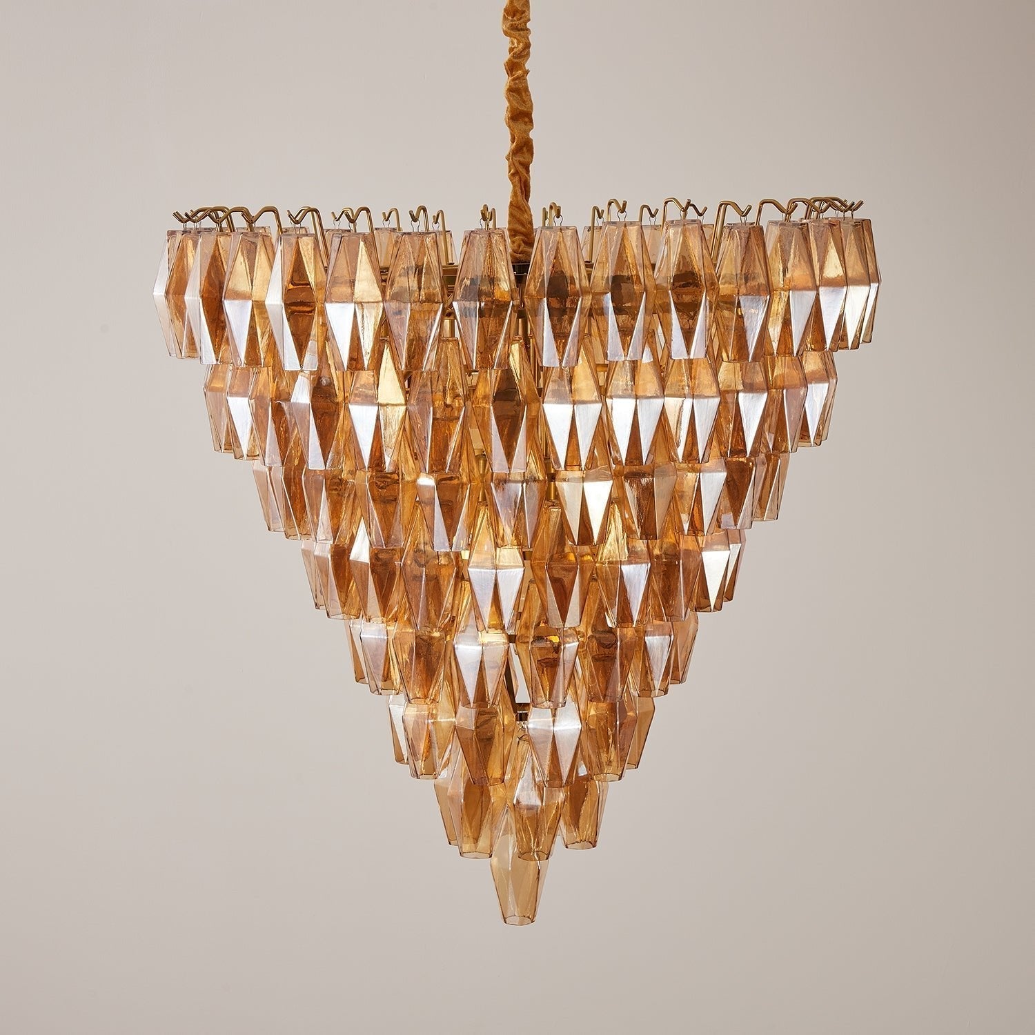 Aurora Chandelier Amber Empire Prism - Neutralighting