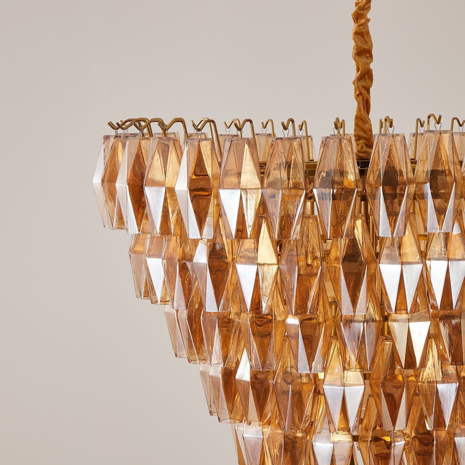 Aurora Chandelier Amber Empire Prism - Neutralighting