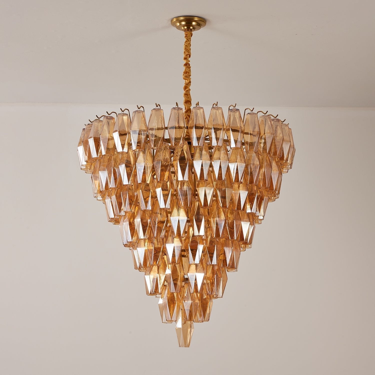 Aurora Chandelier Amber Empire Prism - Neutralighting