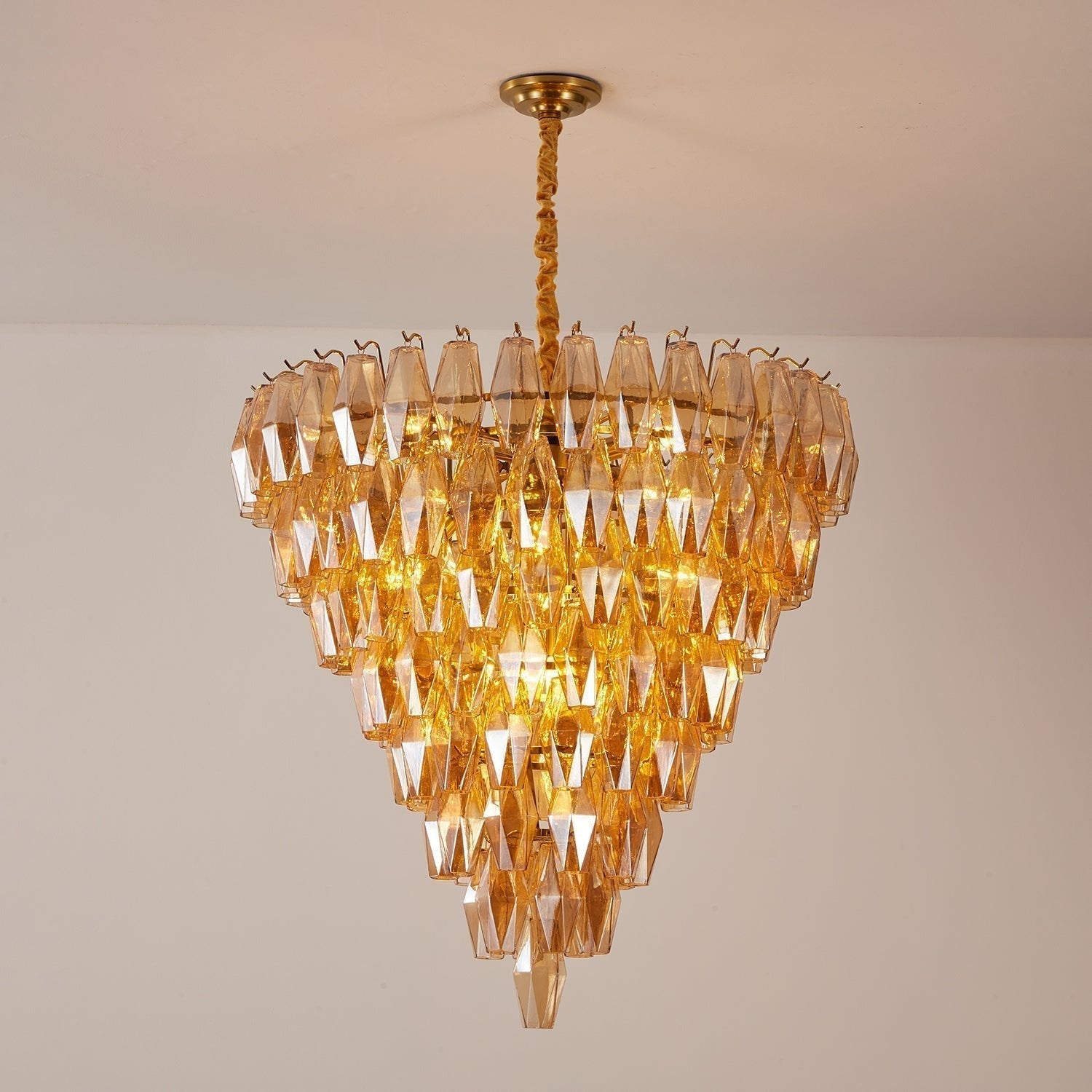 Aurora Chandelier Amber Empire Prism - Neutralighting