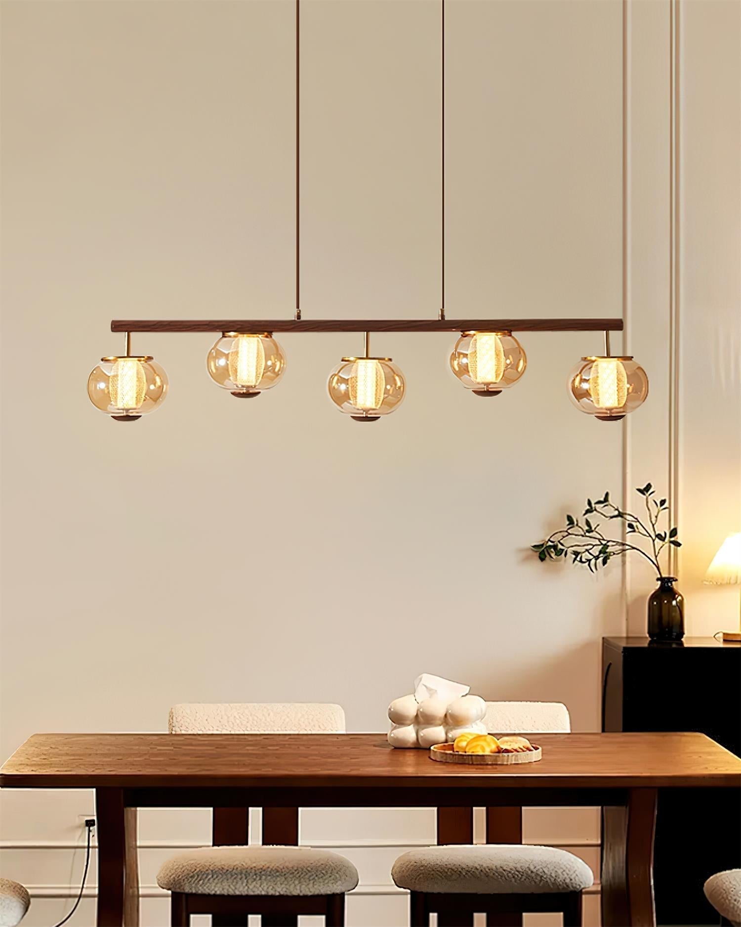 Faylen Lineare Moderne Pendelleuchte aus Glas-Letslighting